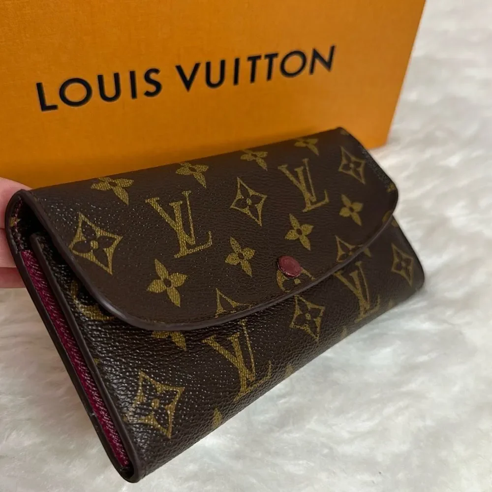 💯Authentic Louis Vuitton Emilie Monogram Long Wallet🍀